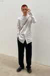 BORIS BIDJAN SABERI Diagonal Shirt SS22 SHIRT6 F1501M Light Grey
